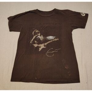 Eric Clapton 2013 Tour Shirt 50 Years Further On Up The Road Brown Mens Small